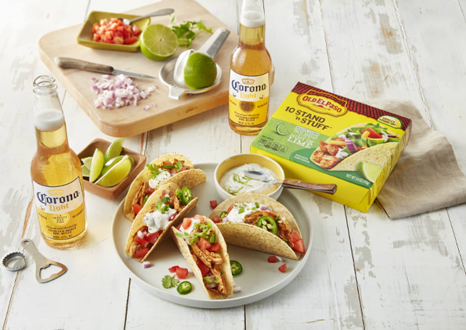 Chicken Jalapeño Tacos with Lime Crema